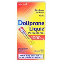 Doliprane Liquiz paracétamol 1000mg suspension buvable 8 sachets