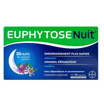 Euphytose nuit infusion 20 sachets est un complément alimentaire.
