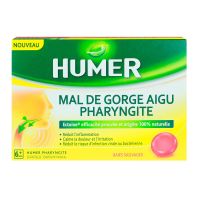 Humer mal de gorge aigu 20 pastilles