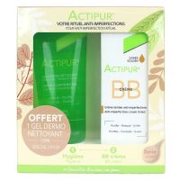 Coffret Actipur BB crème teintée dorée 30ml + gel nettoyant offert