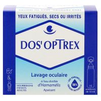 Dos'optrex lavage oculaire unidoses 15x10ml