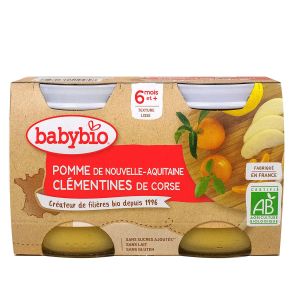 Pommes clémentines 6mois+ 2x130g