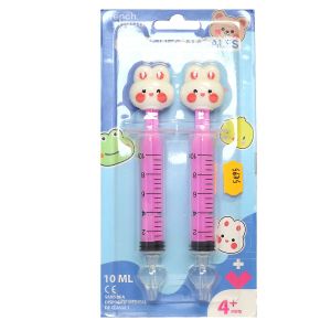 2 seringues nasales pour bébé lapin 10ml