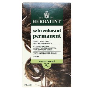 Soin colorant permanent blond cendré 7C