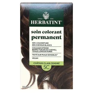 Soin colorant permanent 100% couverture cheveux blancs Noir IN 170ml
