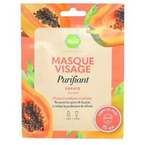 Masque visage purifiant papaye peau à tendance acnéique