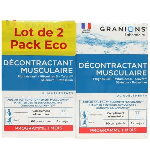 Décontractant musculaire 2x60 comprimés