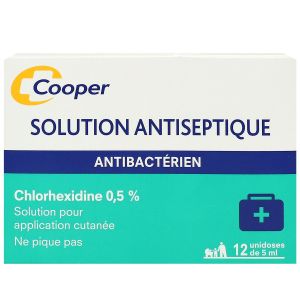 Solution antiseptique Chlohexidine 0,5% 12x5ml