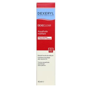 Dexeclear Aquafluide matifiant peau grasse SPF50+ 40ml