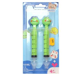 2 seringues nasales pour bébé grenouille 10ml