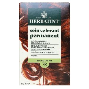 Soin colorant permanent couverture cheveux blancs Blond cuivré 7R 170ml