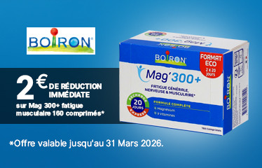 Boiron Mag 300+ fatigue musculaire 160 comprimés -2€