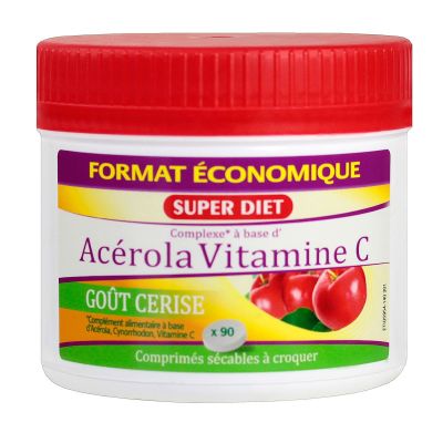 Acérola vit C cerise 90 comprimés