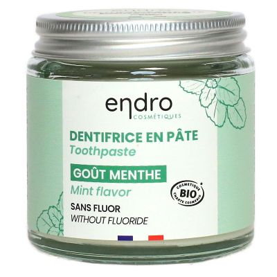 Dentifrice en pâte goût menthe sans fluor 100ml