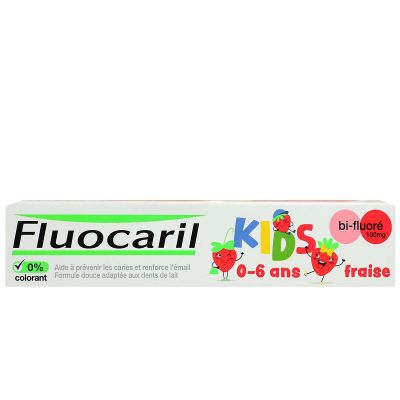 Kids dentifrice bi-fluoré 0-6 ans fraise 75ml