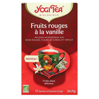 Infusion ayurvedique Fruits rouges vanille bio 17 sachets