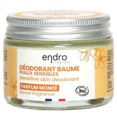 Déodorant baume peaux sensibles senteur monoi 50g