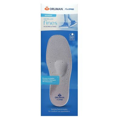 FeetPad semelles fines gel silicone et tissu taille 43/44
