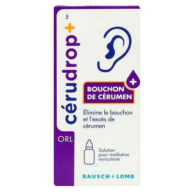 Cerudrop bouchon de cerumen solution instillation auriculaire 12ml