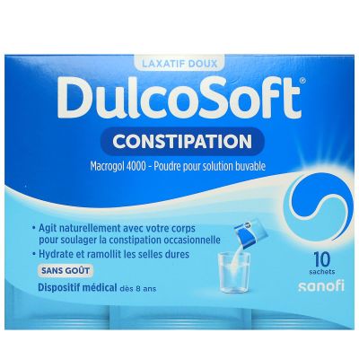 Dulcosoft constipation Macrogol 4000 sans goût 10 sachets