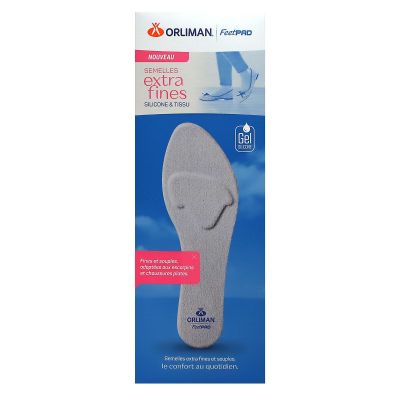 FeetPad semelles extra-fines femme gel silicone et tissu taille 37/39
