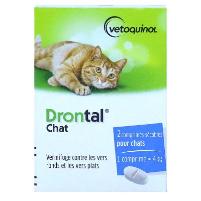 Drontal chat 4 comprimés sécables