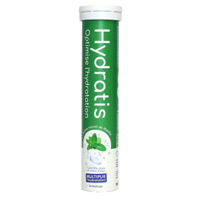 Solution d'hydratation arôme menthe 20 pastilles