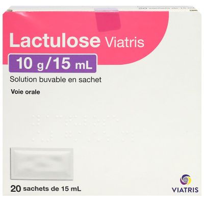 Lactulose 10g solution buvable en sachet 20 x 15ml