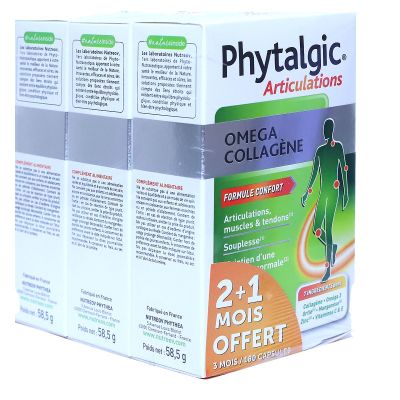 Phytalgic articulations Omega collagène 3x60 capsules