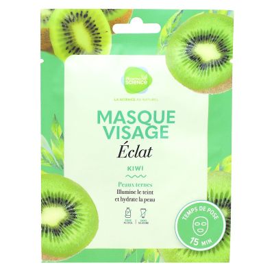 Masque visage éclat kiwi premières cernes
