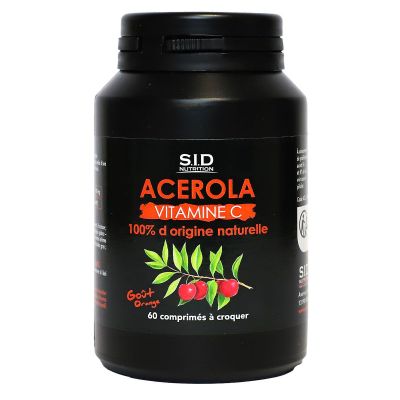 Acérola vitamine C 100% naturelle 60 comprimés