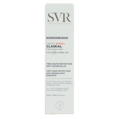 Clairial crème SPF50+ très haute protection solaire 40ml