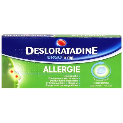 Allergie Desloratadine 5mg 7 comprimés