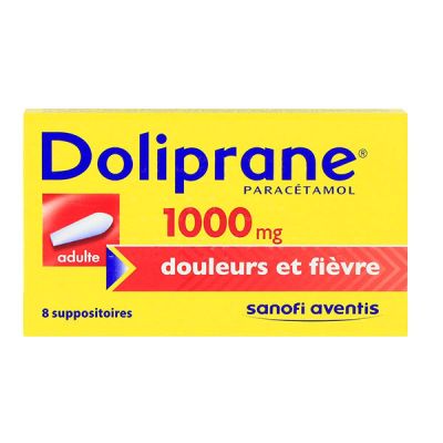 Doliprane 1000mg 8 suppositoires
