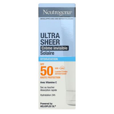 Ultra Sheer creme invisible solaire Hydratation SPF50 50ml