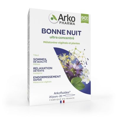 Arkofluide Bonne Nuit ultra concentré 20 ampoules x 10ml