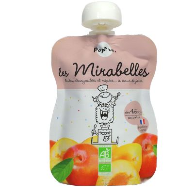 Les mirabelles gourde compote bio dès 4-6 mois 120g