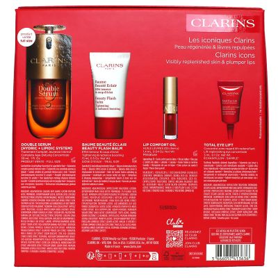 Coffret double serum 30ml + baume beauté 15ml + Lip Comfort 1,4ml + Total Eye 3ml