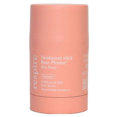 Déodorant Rose pivoine Refresh 48h sans alcool stick 50g