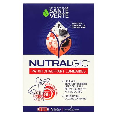 Nutralgic 4 patchs chauffants lombaires
