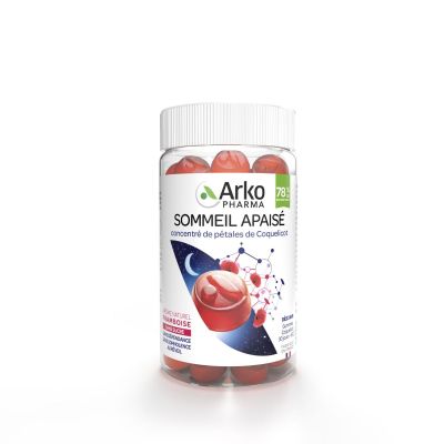 Sommeil apaisé pétales de coquelicot 60 gummies