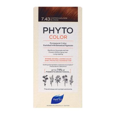 Phyto Color kit coloration permanente 7,43 Blond cuivré doré