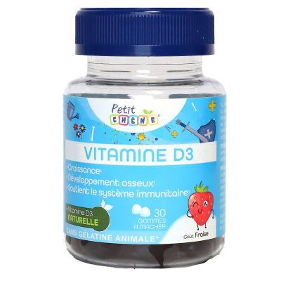 Petit Chêne Vitamines D3 croissance 30 gommes