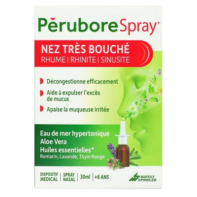 Perubore spray nez très bouché rhume rhinite sinusite dès 6 ans 30ml