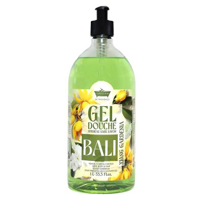 Gel douche sans savon Bali Ylang Gardenia 1 Litre