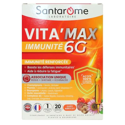 Vita'Max Immunité 6G 20 ampoules
