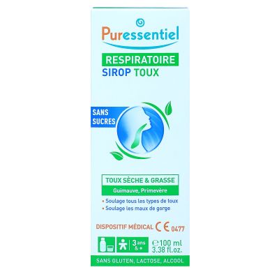 Respiratoire sirop toux sans sucre 100ml