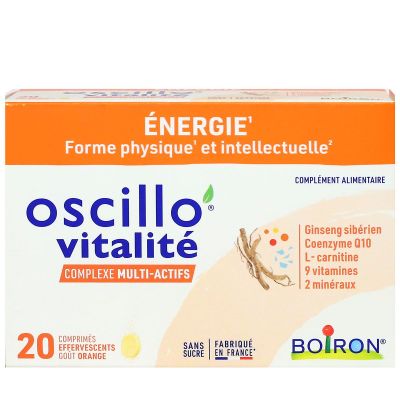 Oscillo vitalité complexe multi-actifs 20 comprimés