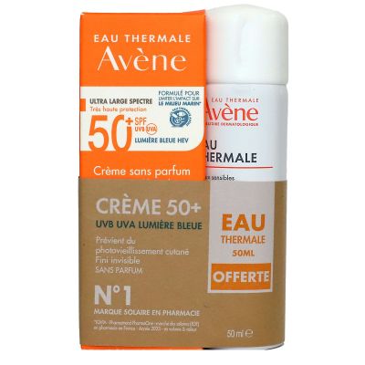 Creme solaire Fini invisble SPF50+ 50ml + eau thermale offerte