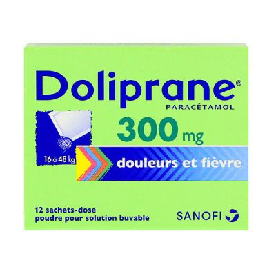 Doliprane 300mg 12 sachets
